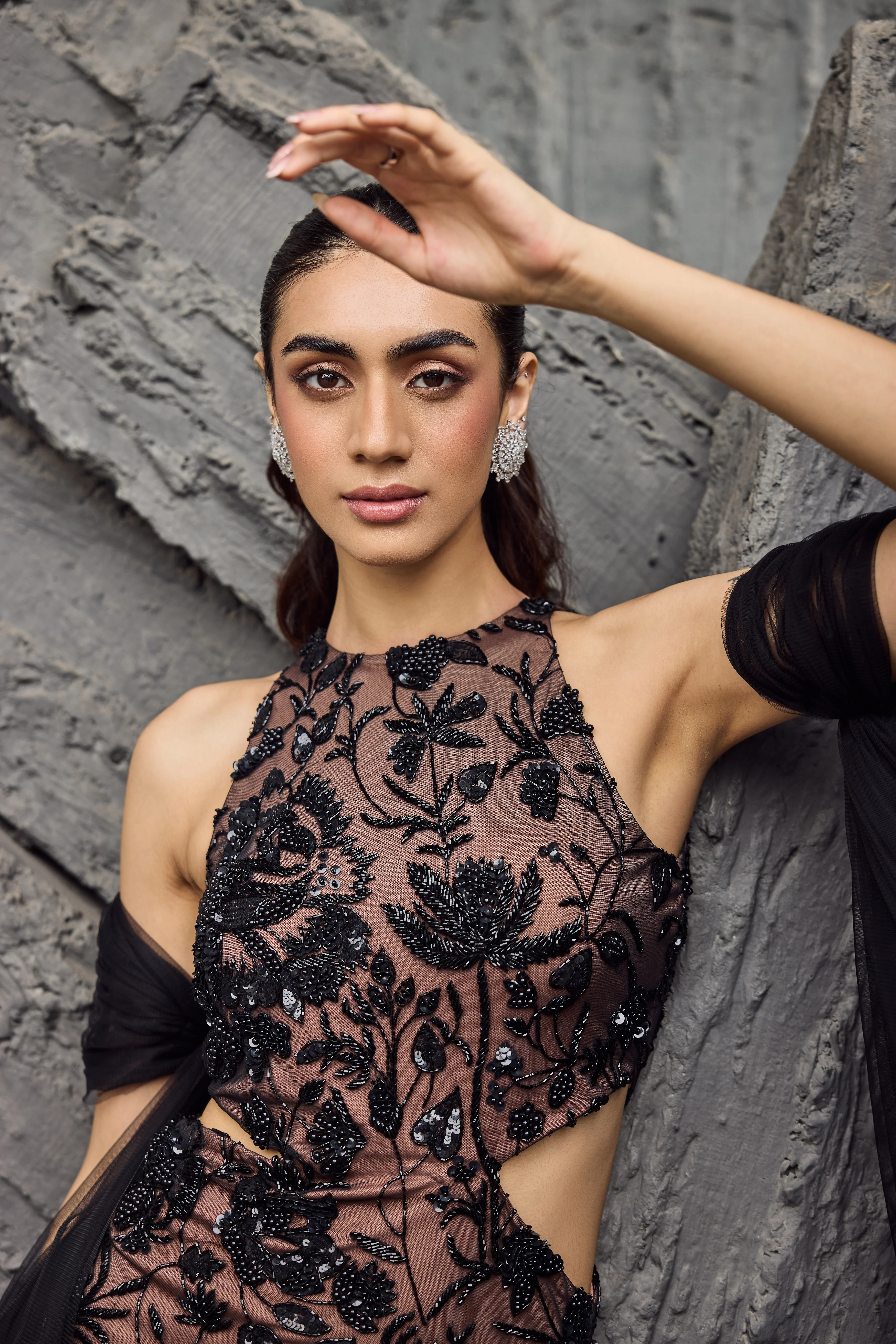 Black Eagle - Hand embroidered gown - Image 3