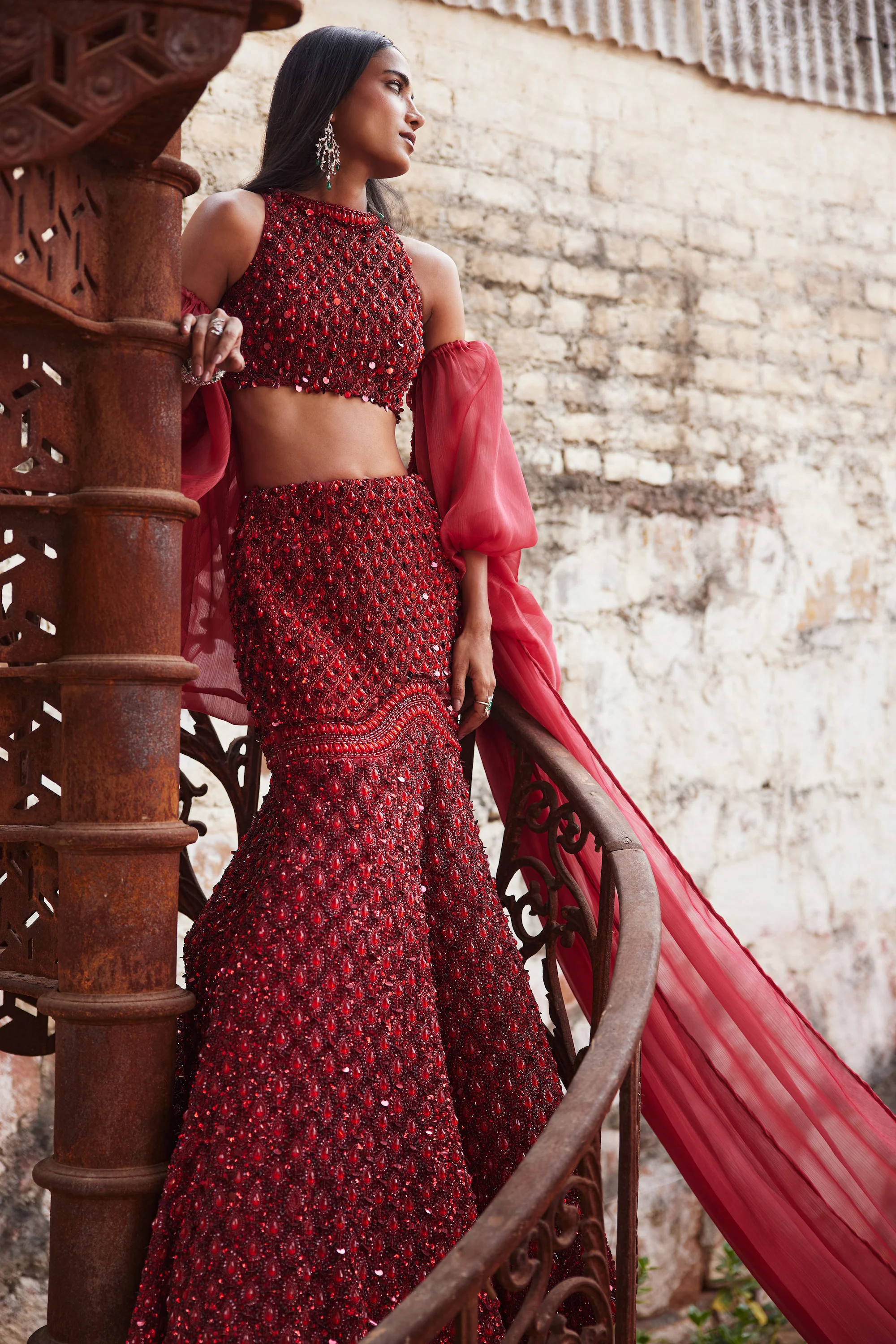 Blaze Mermaid lehenga set - Image 3