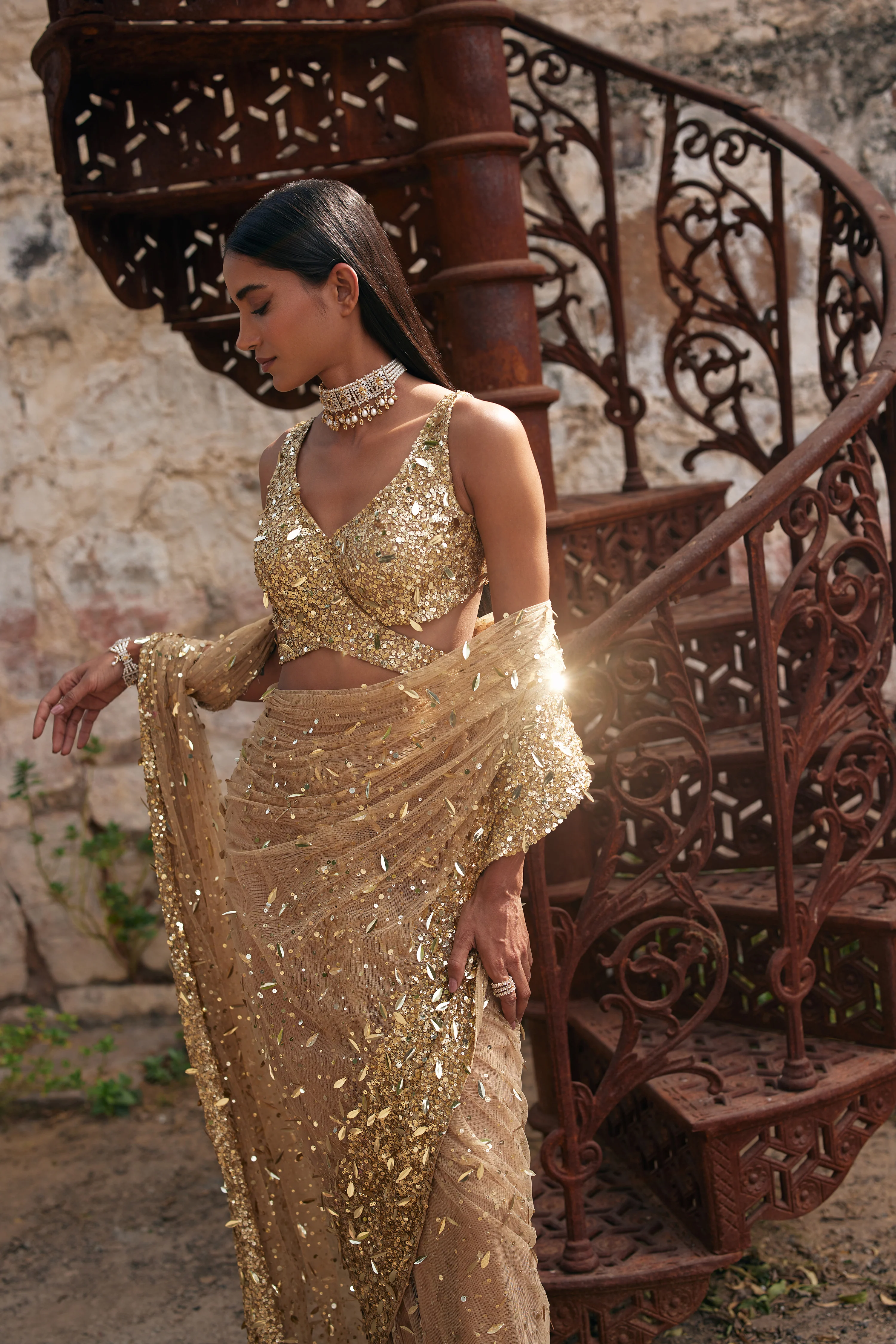 Citrine Saree - Image 3