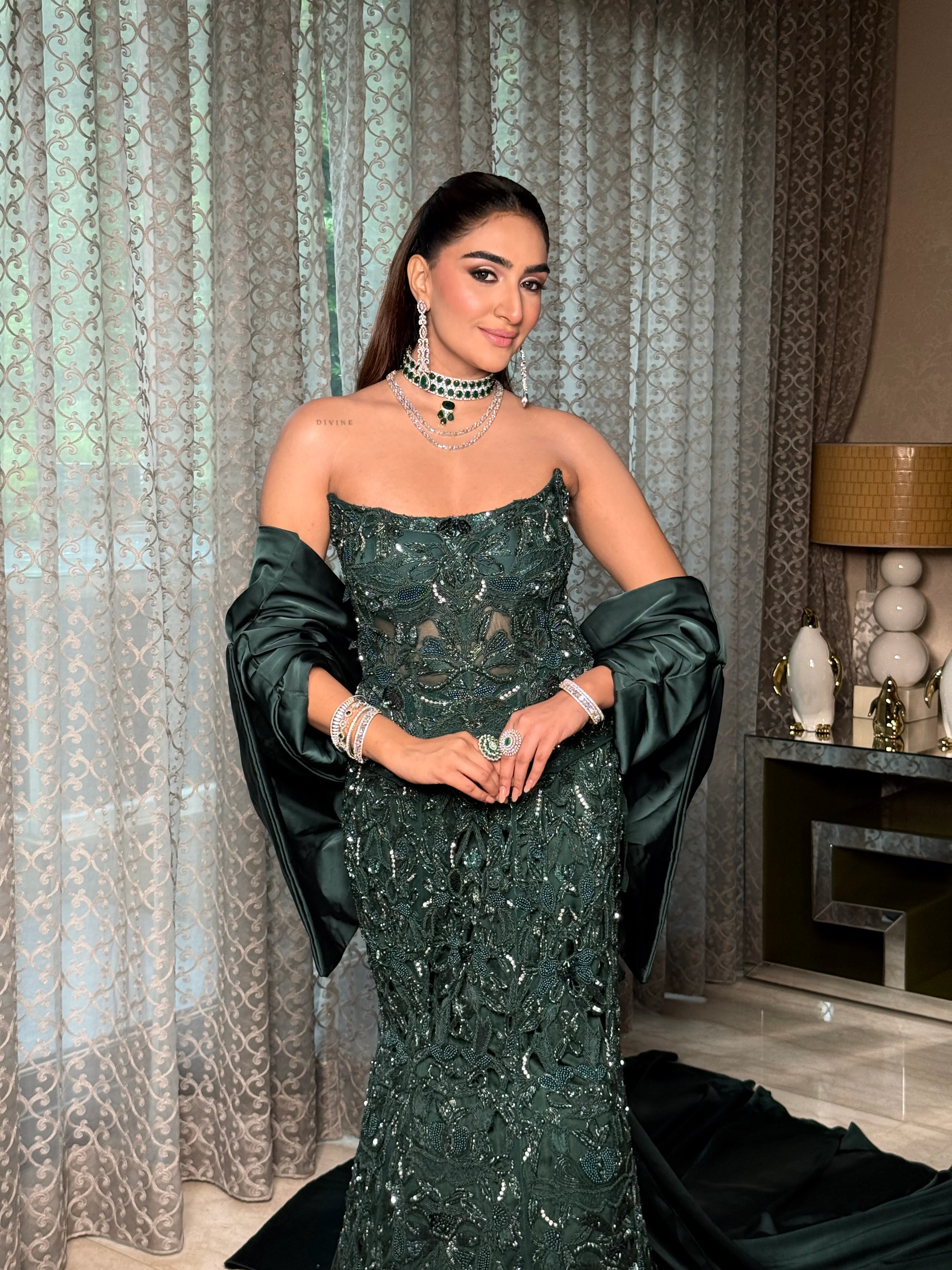 Greenleaf corset mermaid lehenga - Image 10