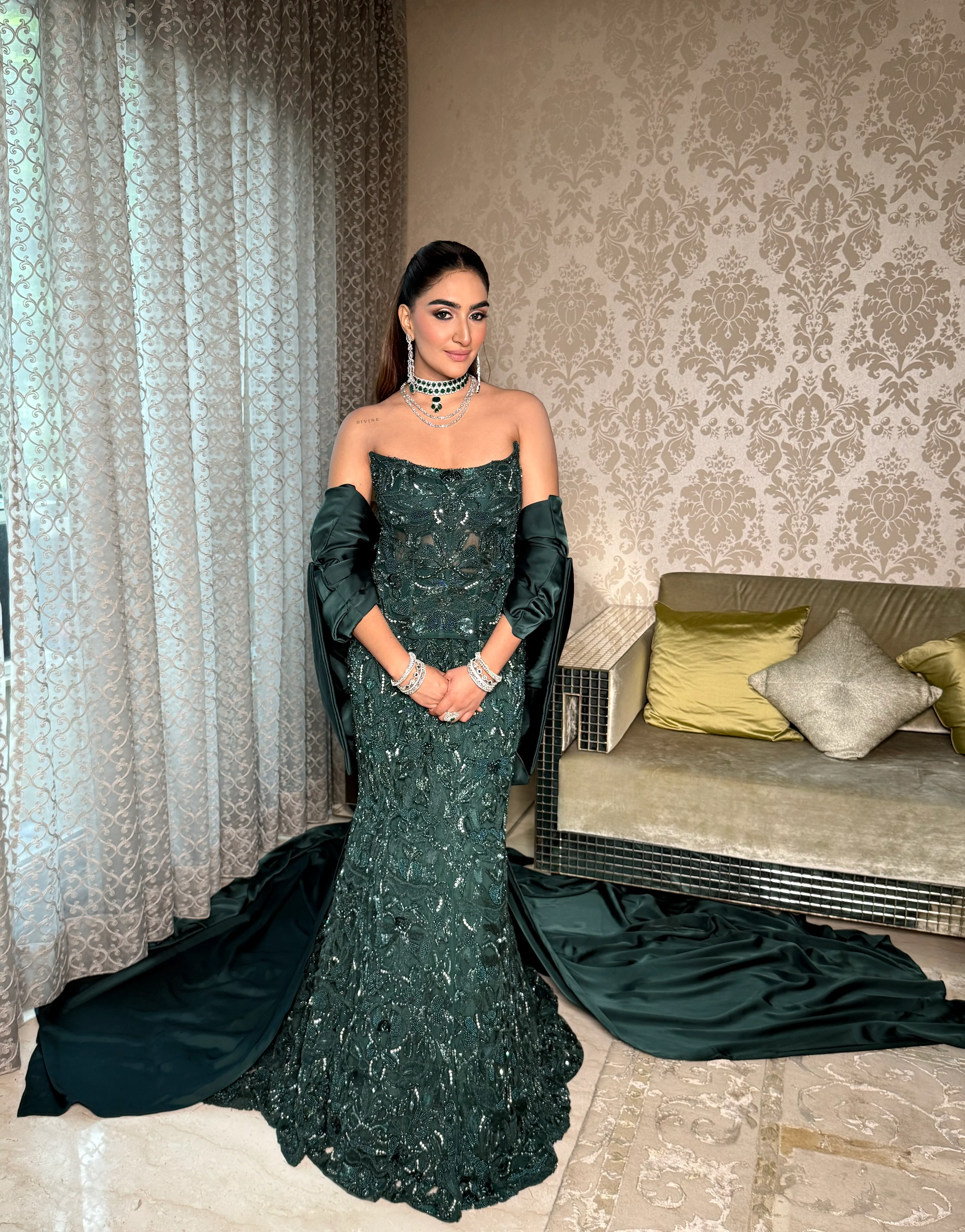 Greenleaf corset mermaid lehenga - Image 18