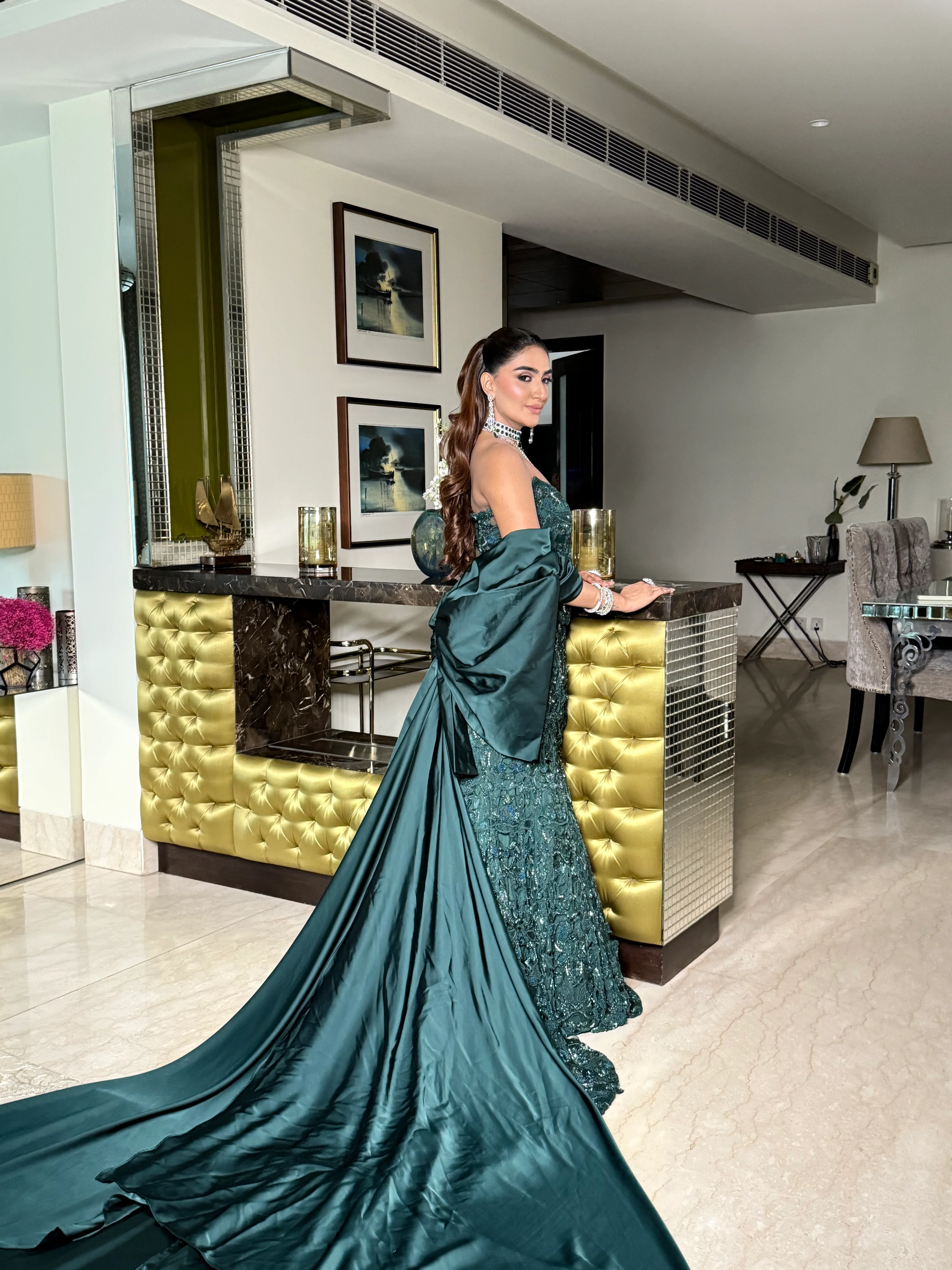 Greenleaf corset mermaid lehenga - Image 19
