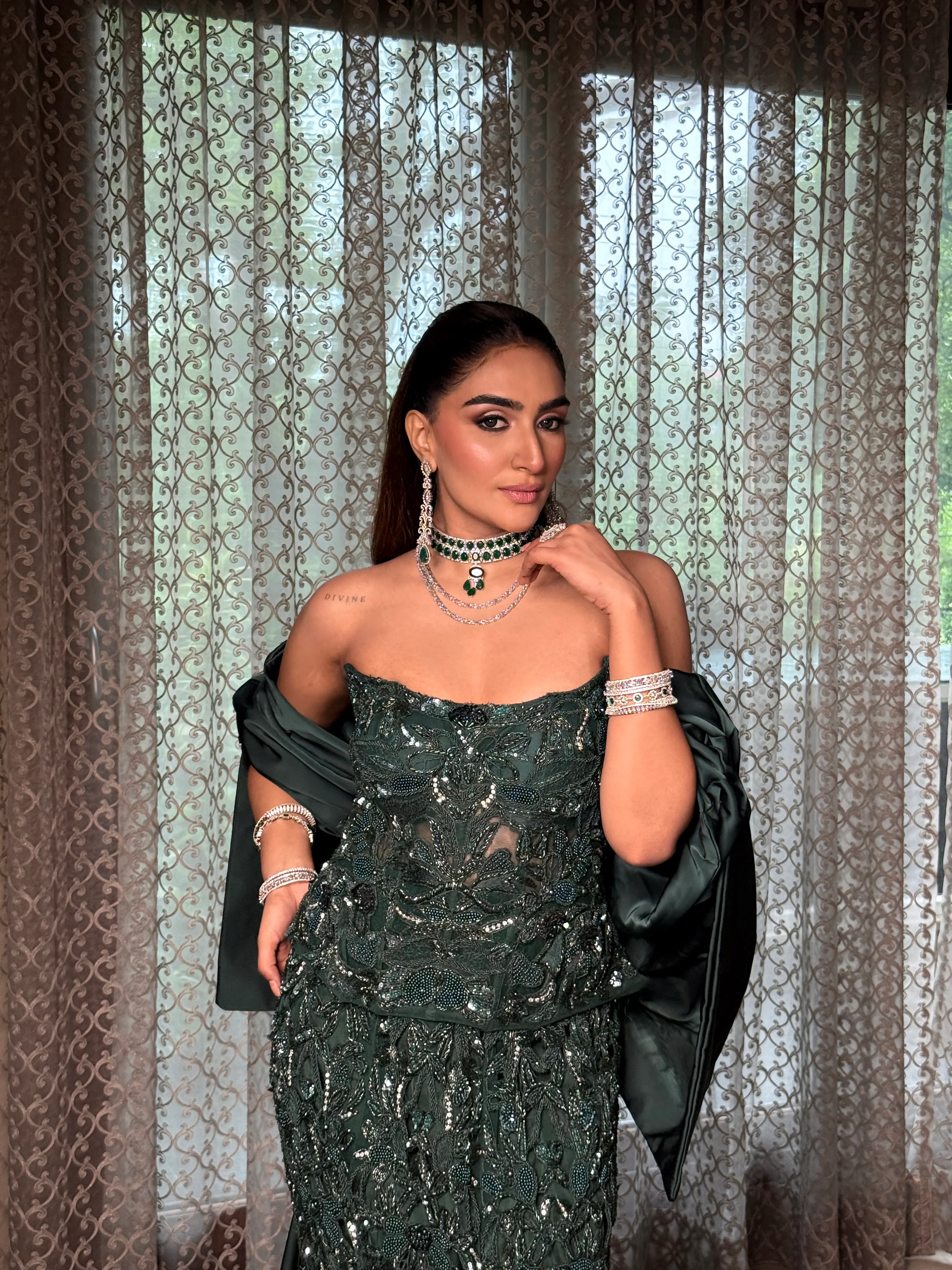 Greenleaf corset mermaid lehenga - Image 4