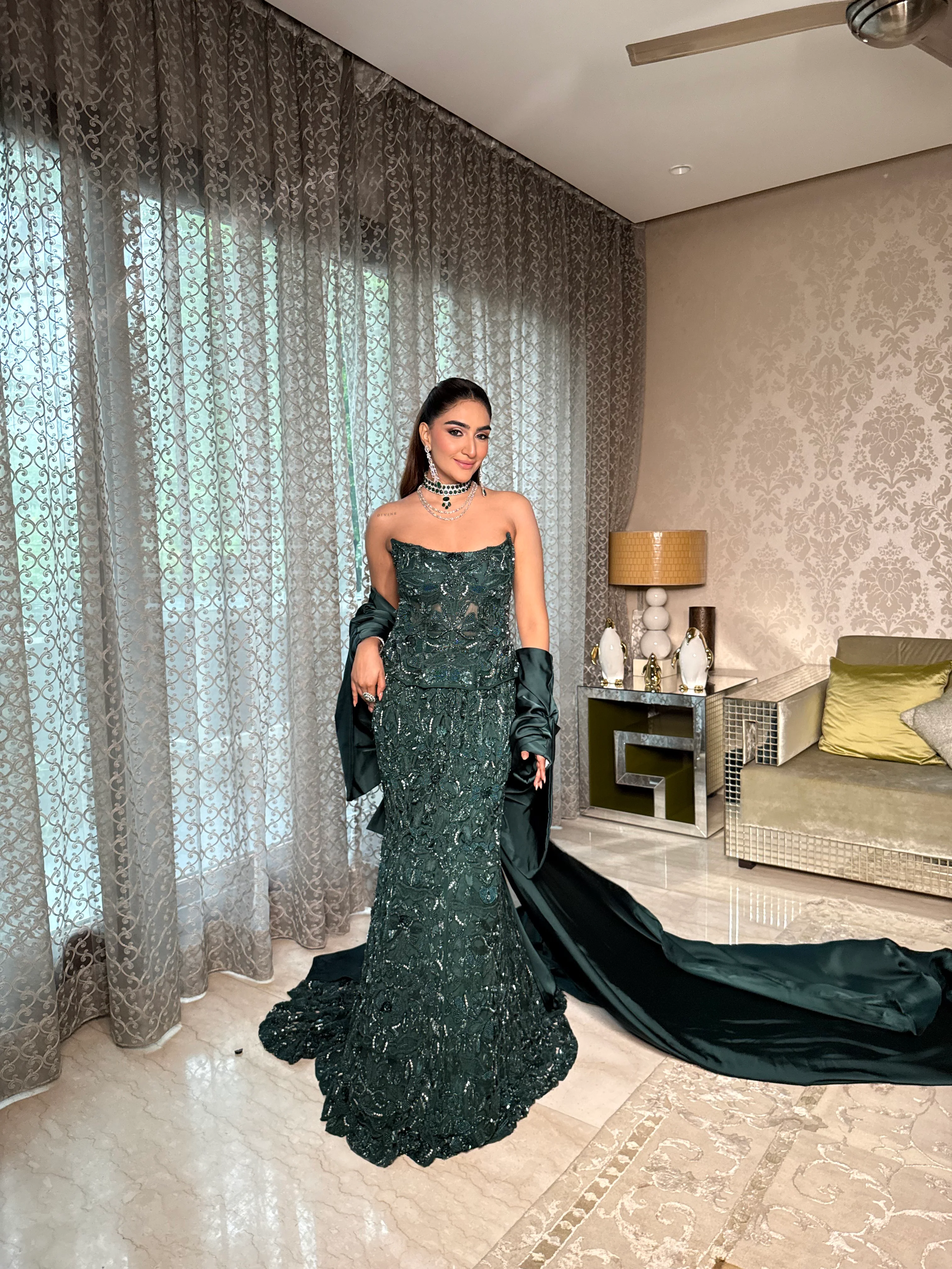 Greenleaf corset mermaid lehenga - Image 5