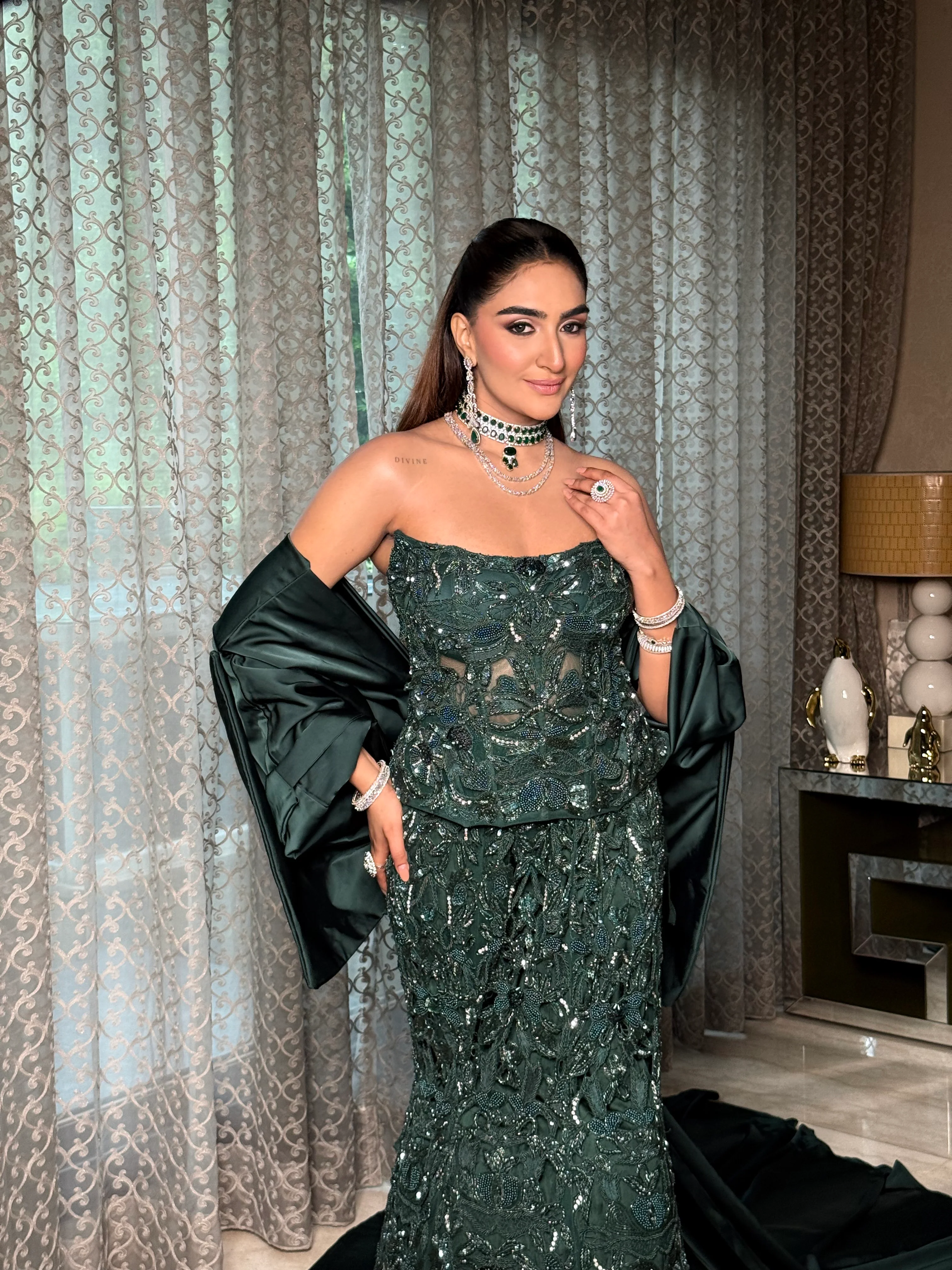 Greenleaf corset mermaid lehenga - Image 9