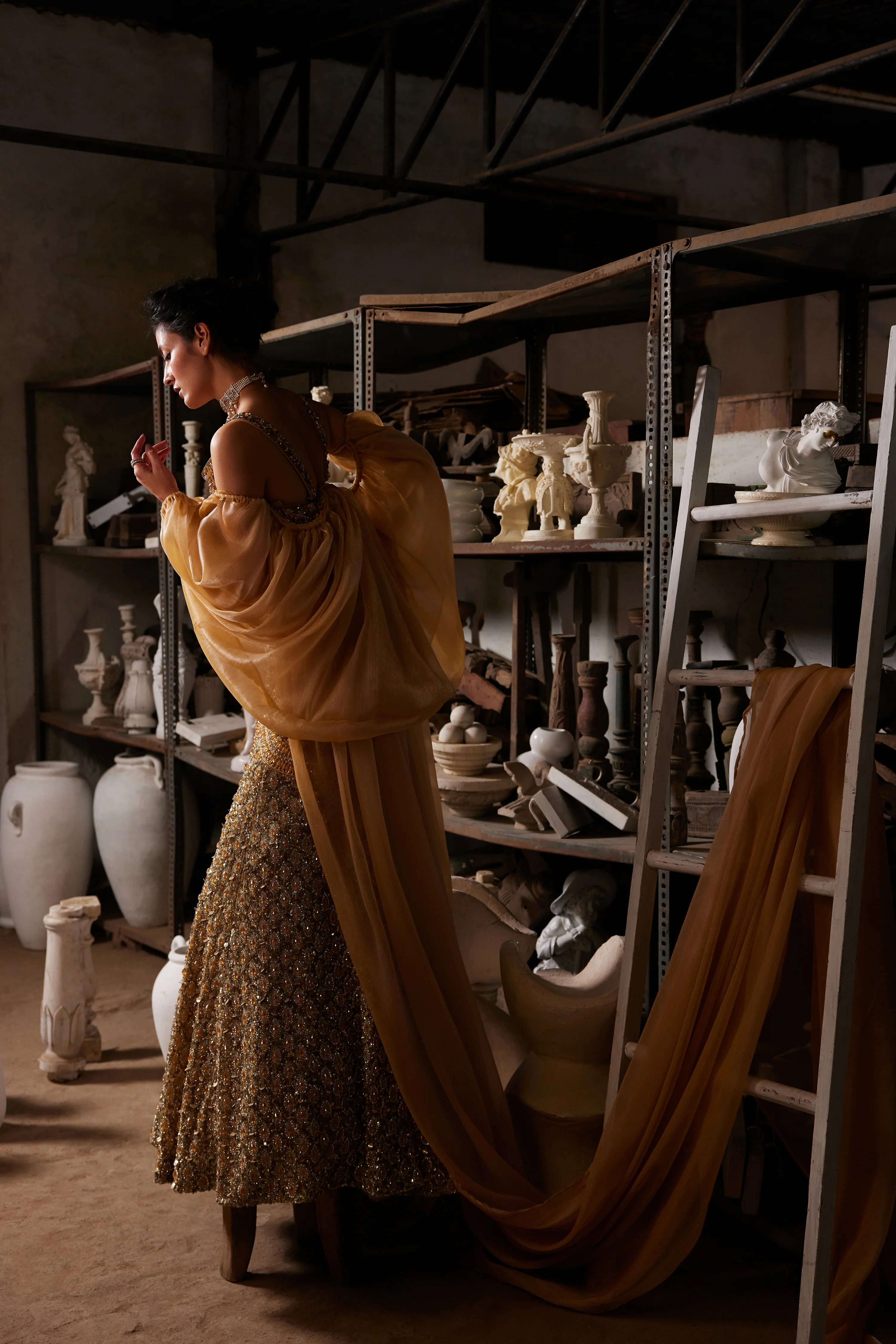 Honeycomb mermaid lehenga - Image 3