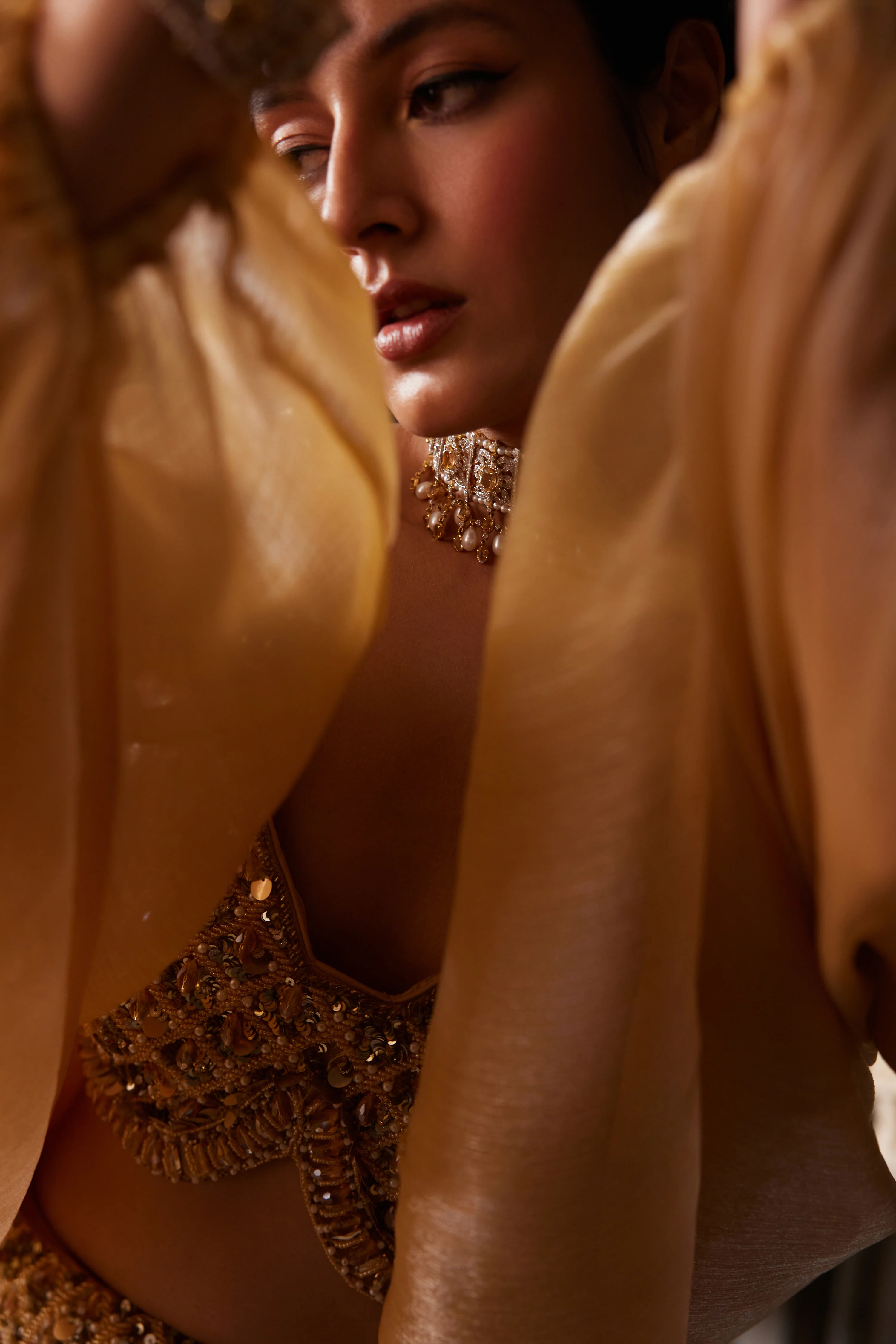Honeycomb mermaid lehenga - Image 5