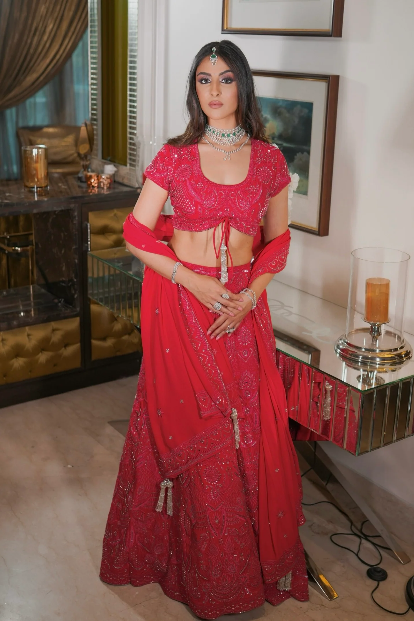 Hot Pink Sharara Set - Image 3