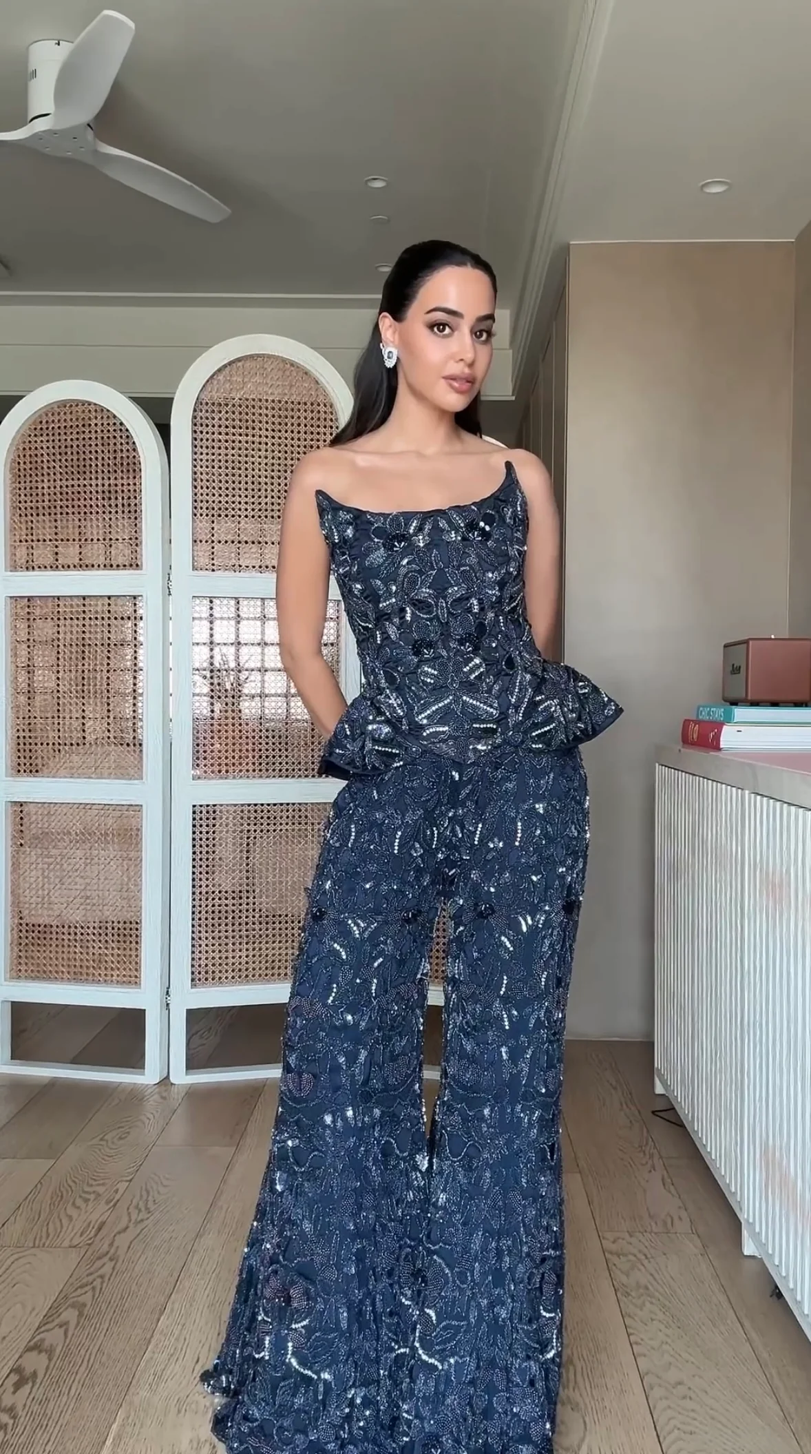 MIDNIGHT CORSET & SHARARA SET - Image 5
