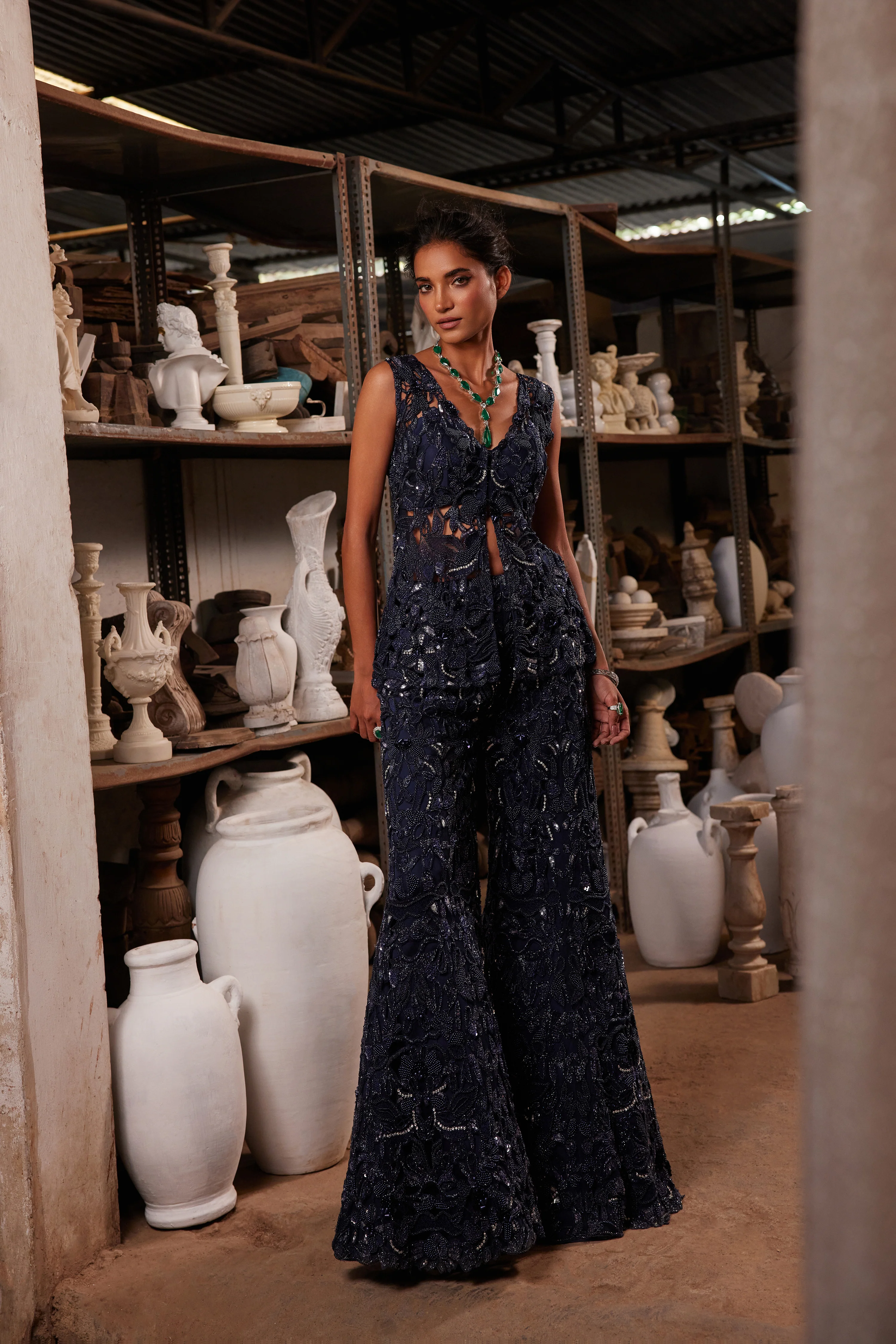Midnight sapphire sharara - Image 8