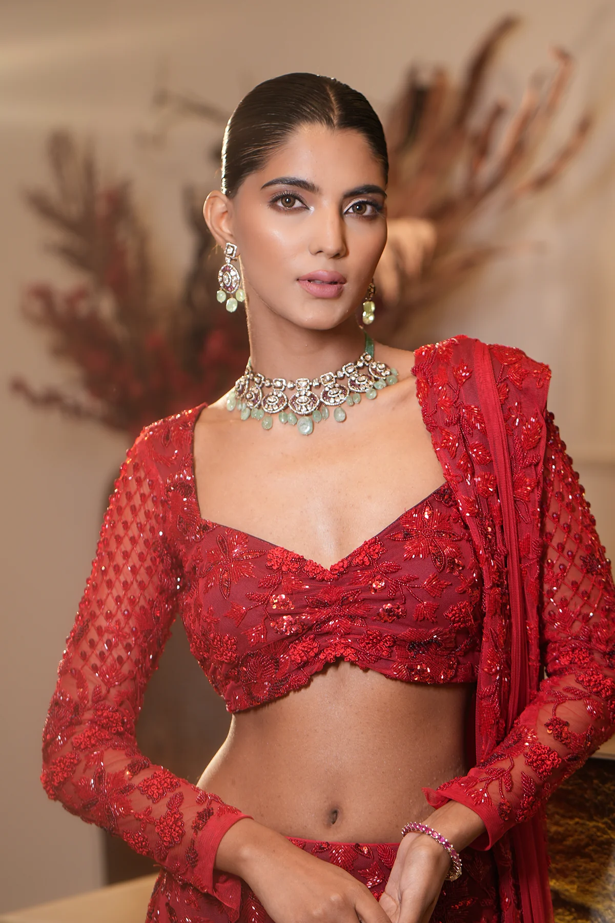 Scarlet Lehenga - Image 7