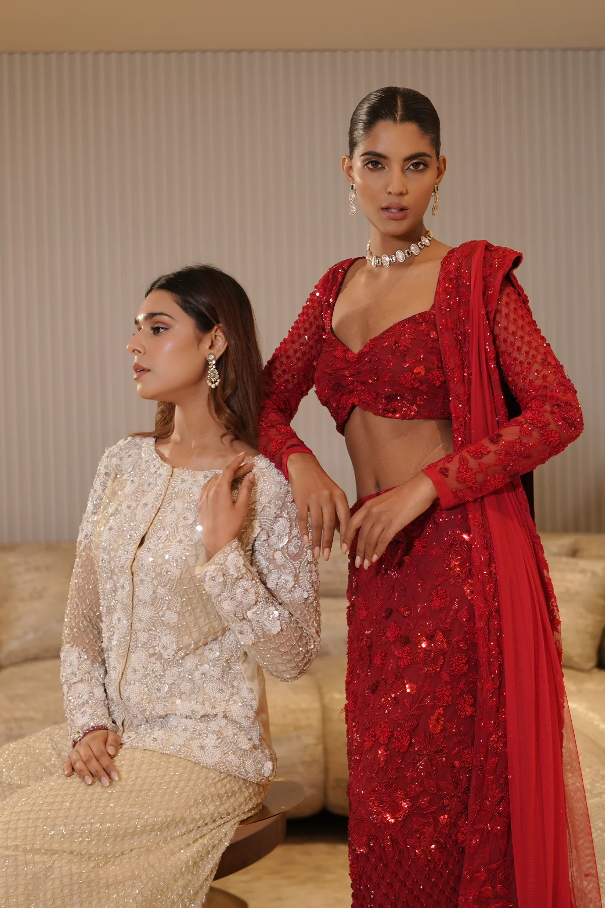 Scarlet Lehenga - Image 9