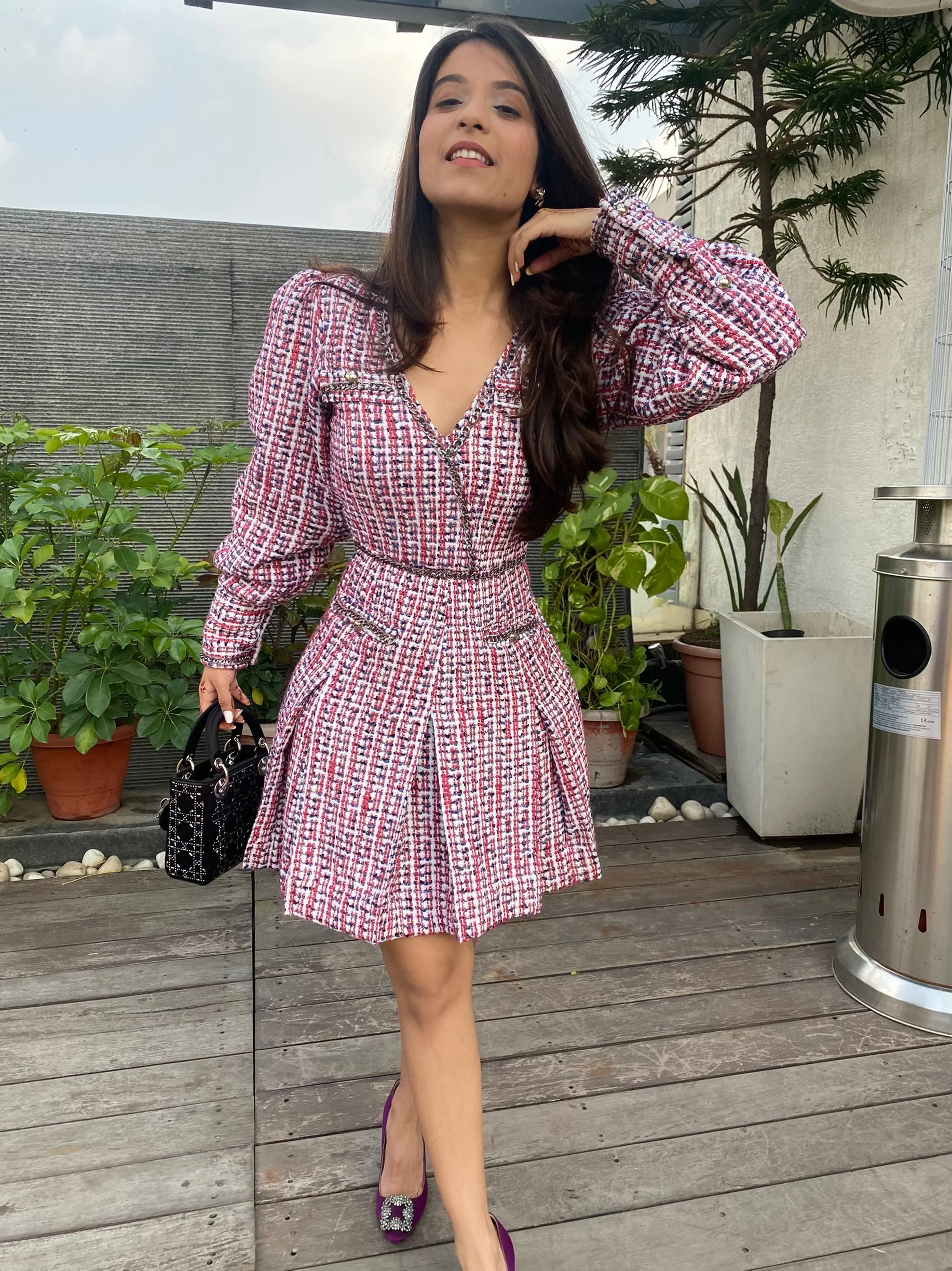 Romance Tweed Dress - Image 6