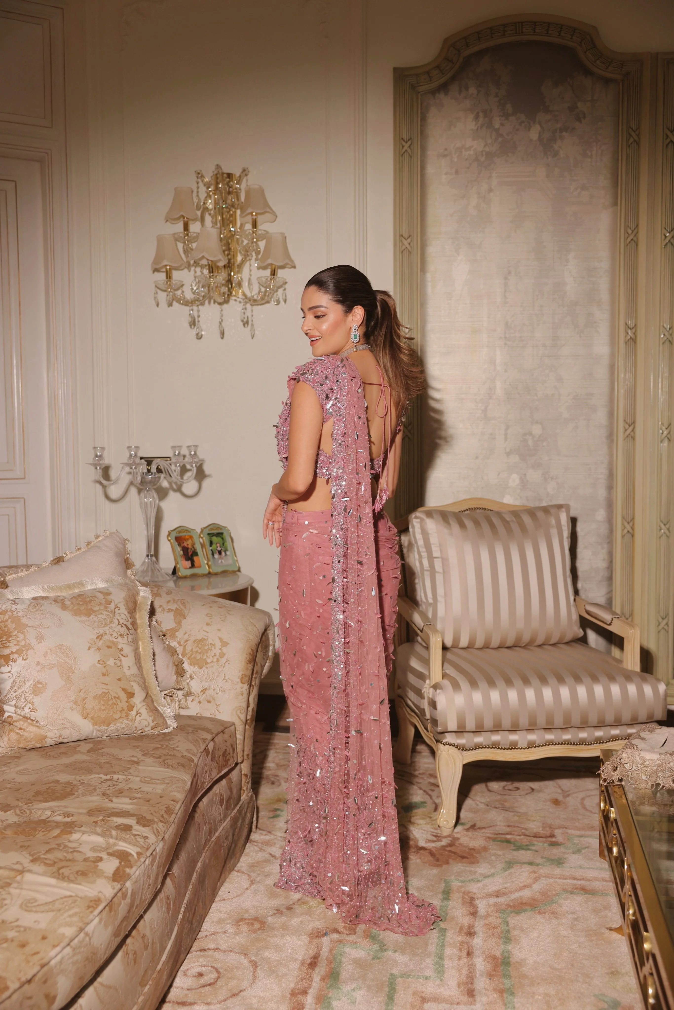 ROSE BLOOM SAREE - Image 4