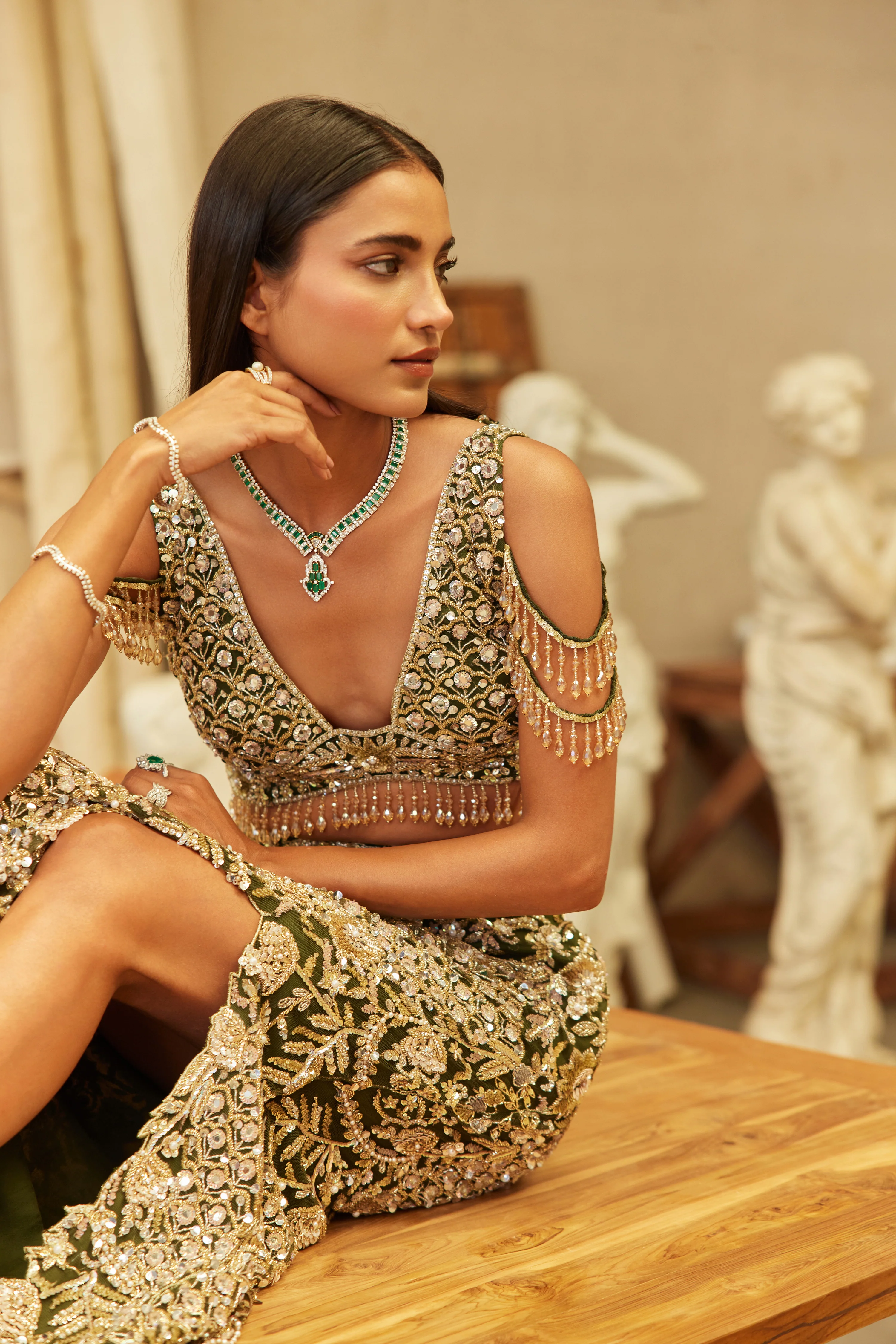 Royal Evergreen Skirt co-ord - Image 3