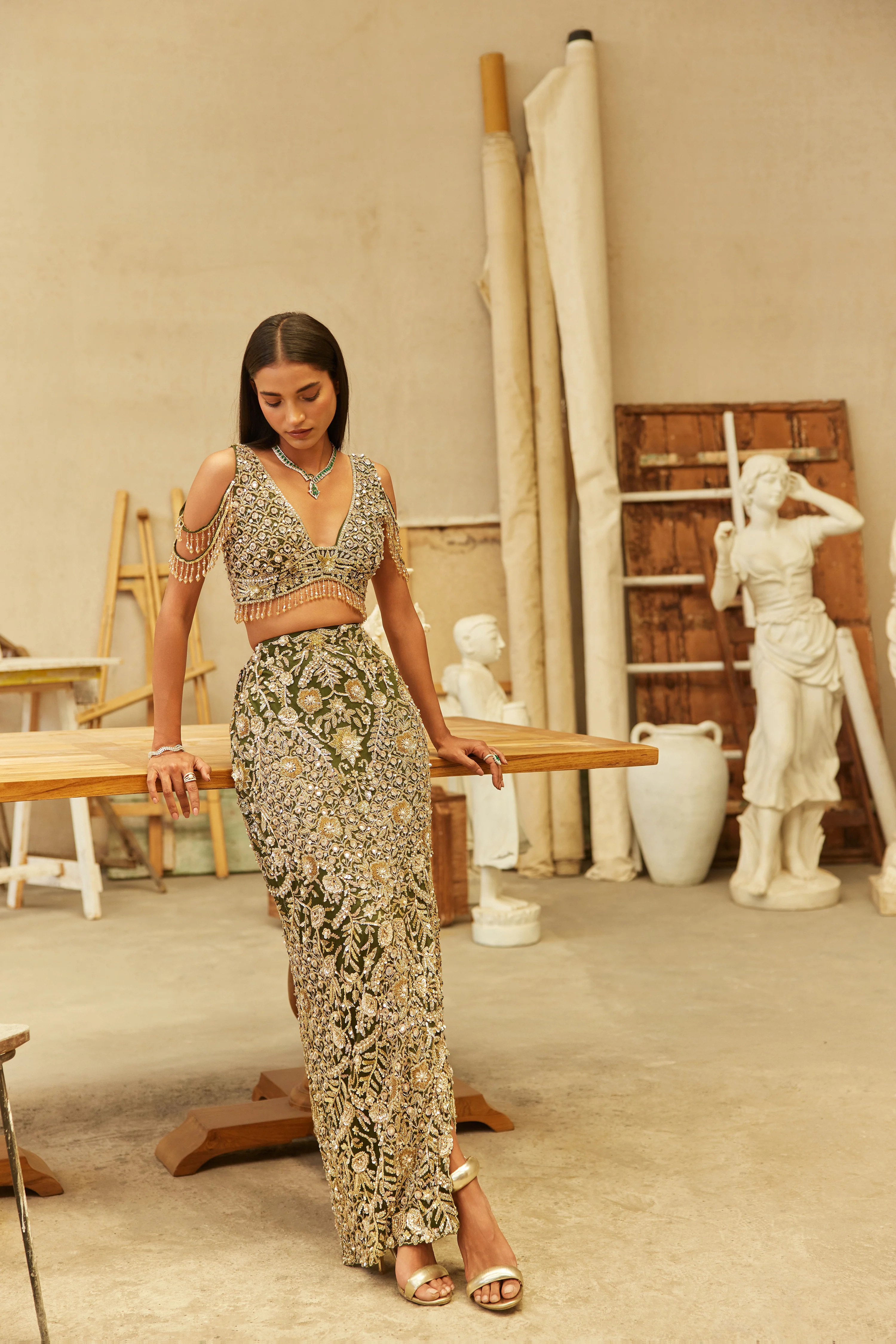 Royal Evergreen Skirt co-ord - Image 4