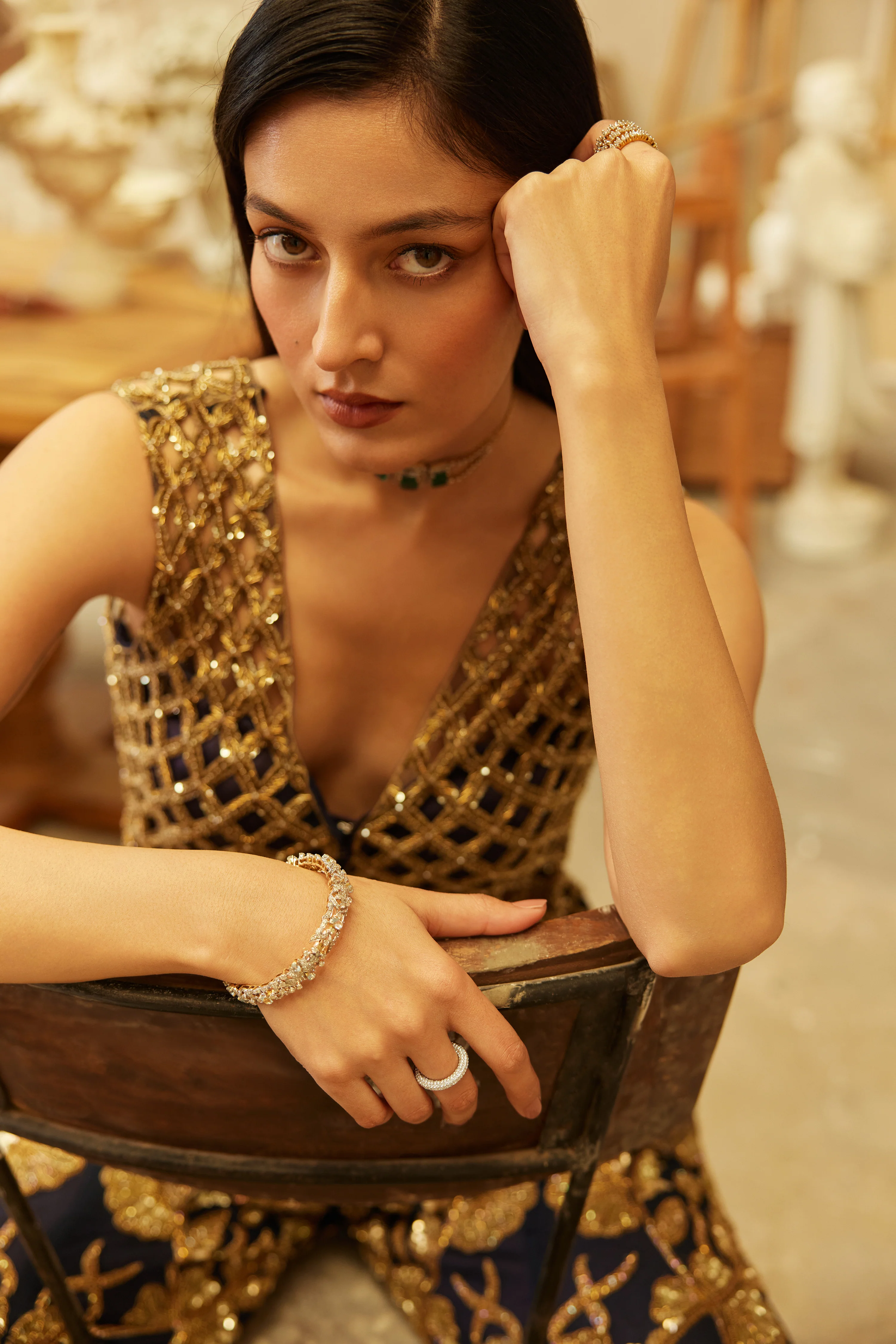 Royal Indigo sharara - Image 5