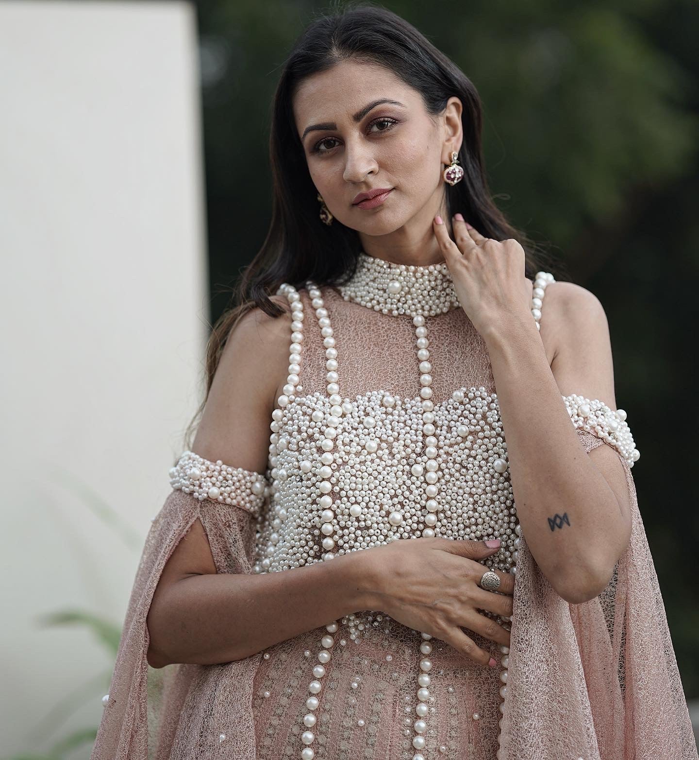 Signature Pearl Embellished Mock Neck Set - Image 4