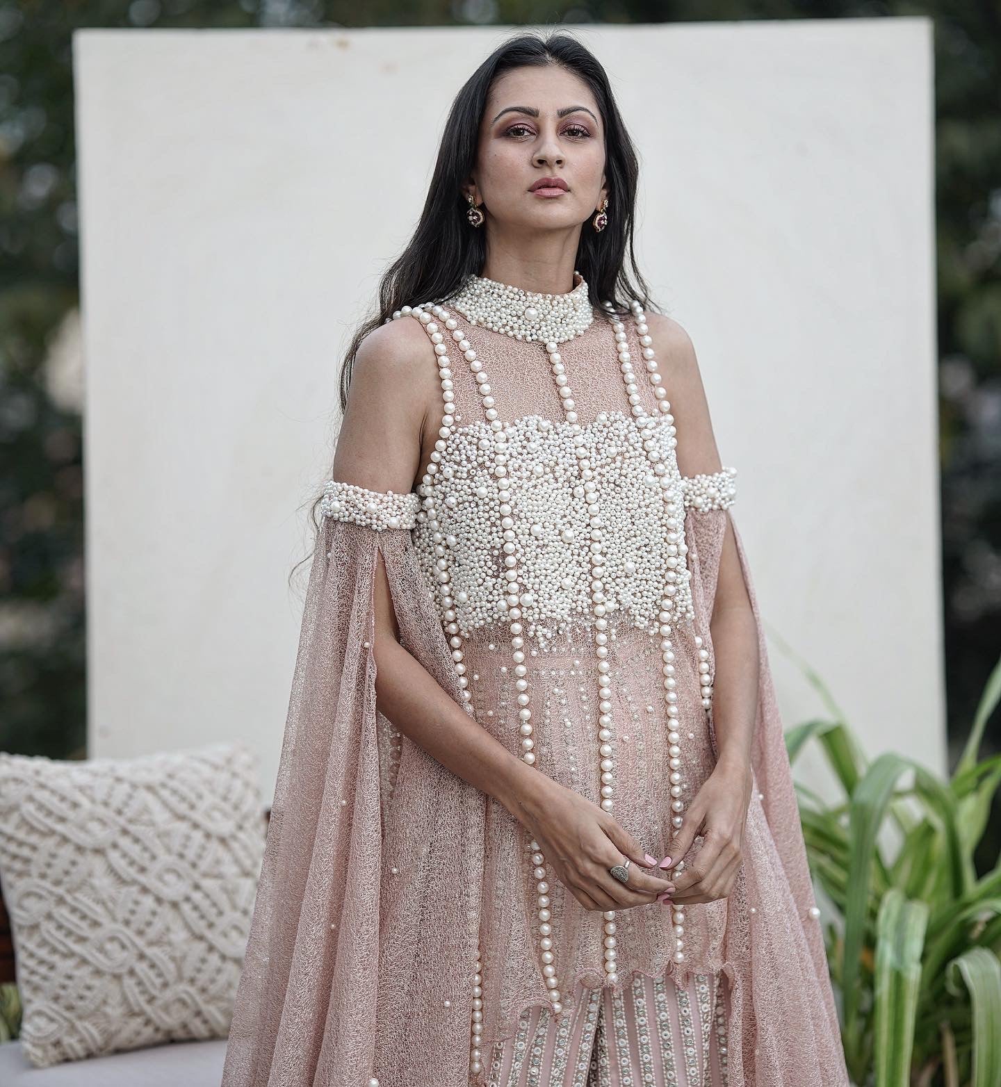 Signature Pearl Embellished Mock Neck Set - Image 5