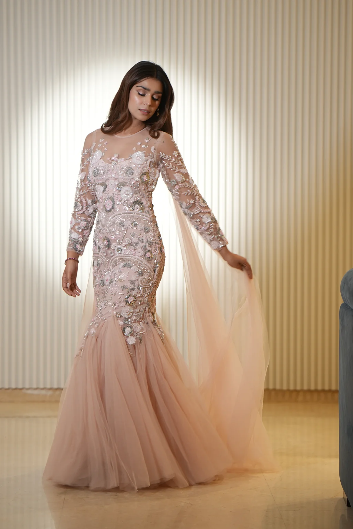 Blush Pink Gown - Image 8