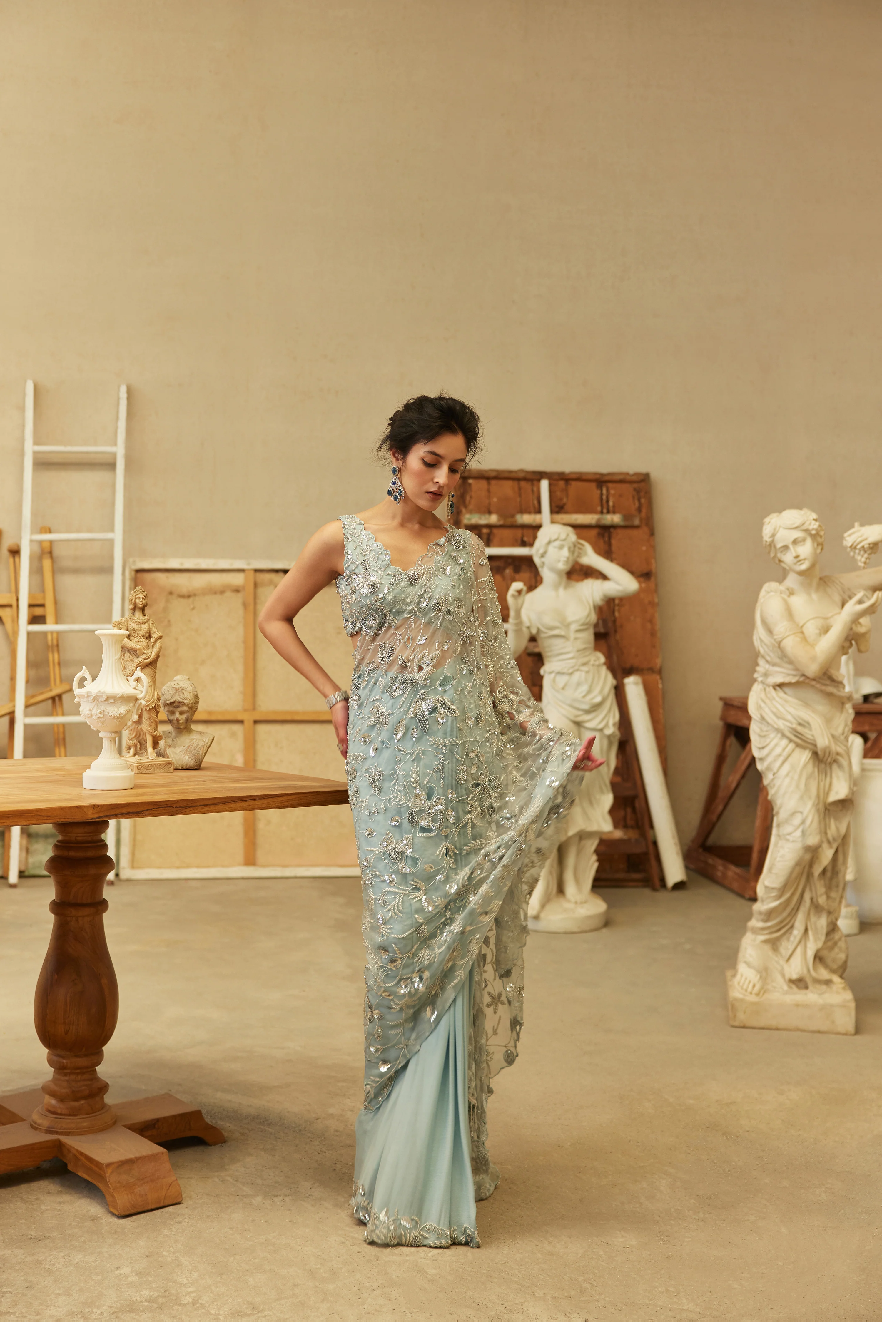 STARLIT SKY SAREE - Image 3