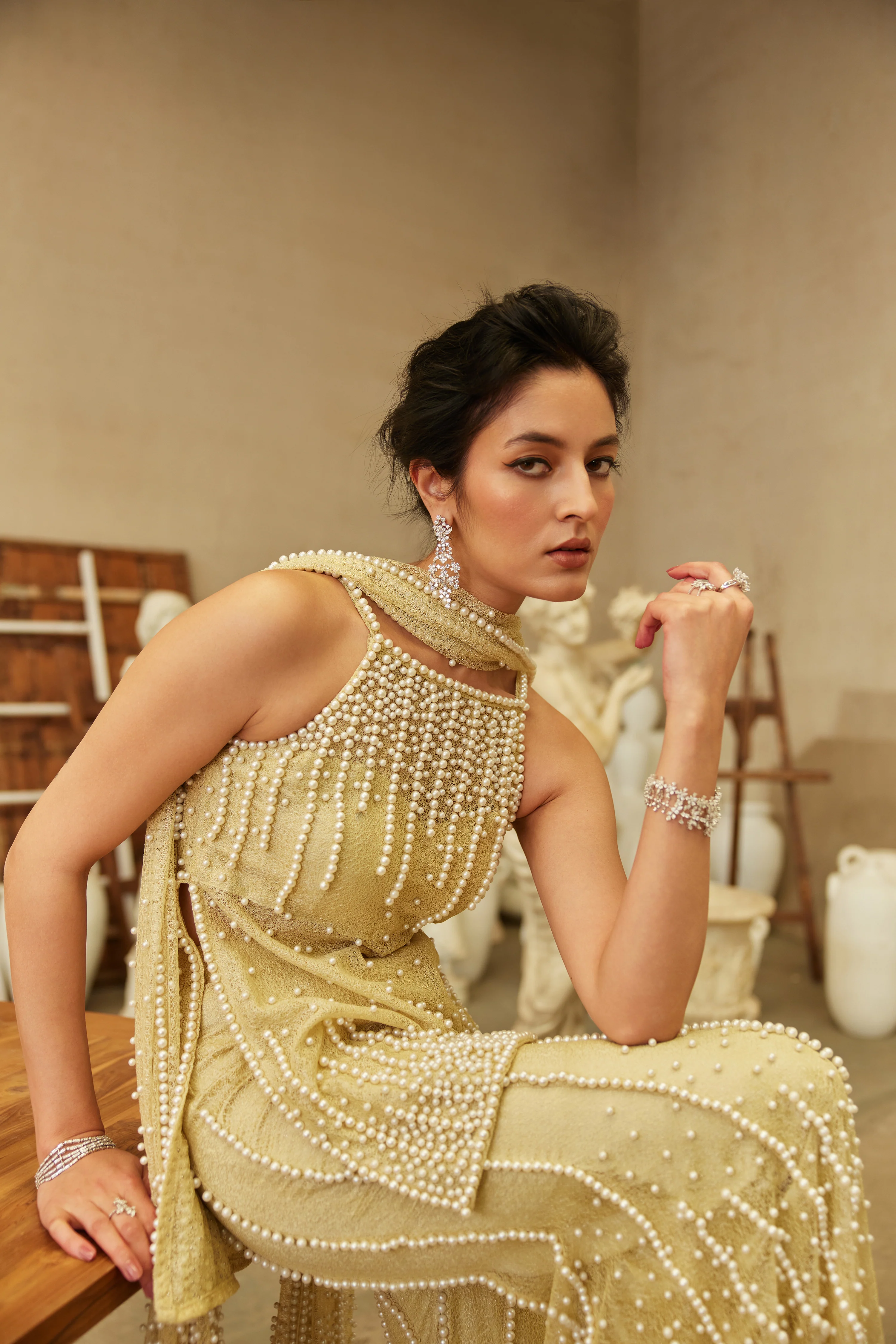 Lemon Pearl sharara set - Image 4