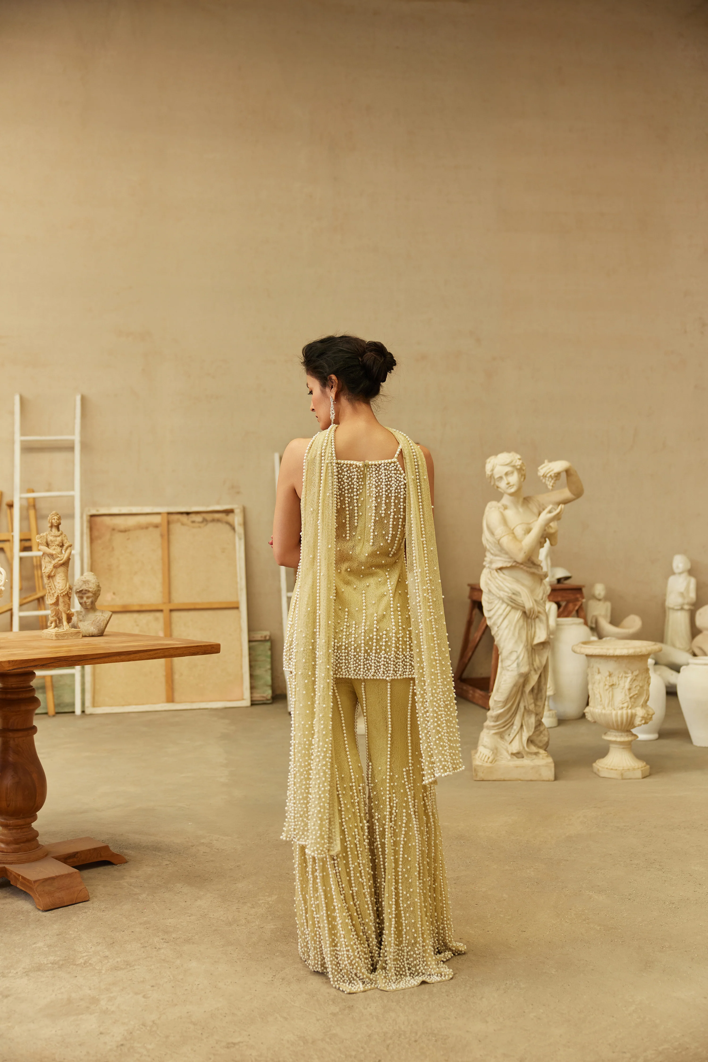 Lemon Pearl sharara set - Image 5