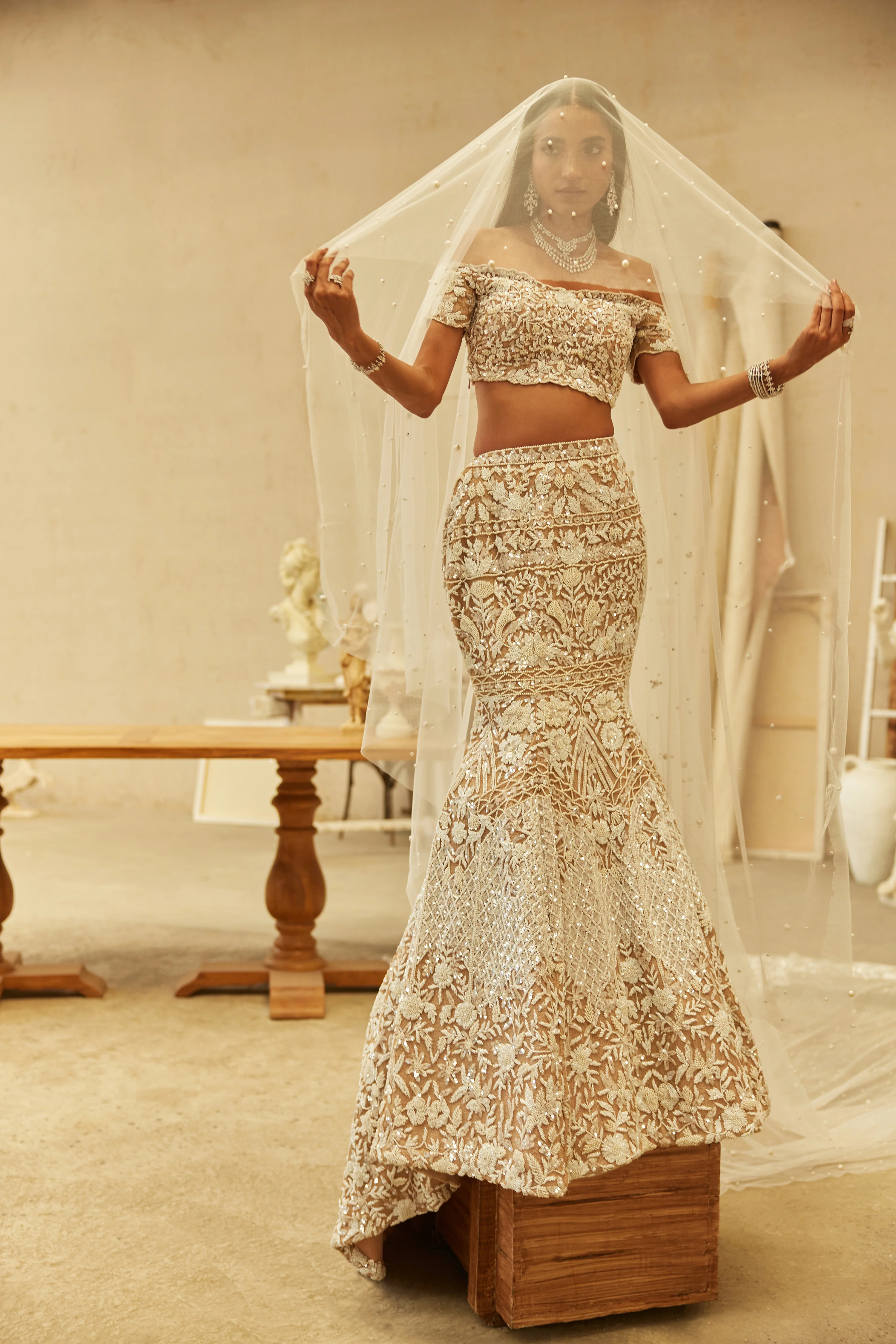 Valeria mermaid lehenga - Image 5